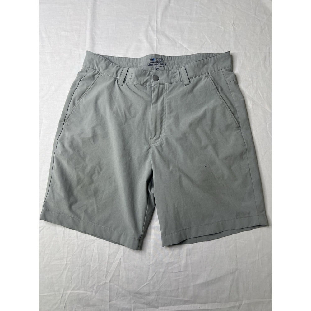 Vineyard Vines On The Go Shorts Mens 30‎ Gray Chinos Performance Golf Casual